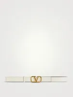VLOGO Signature Reversible Leather Belt
