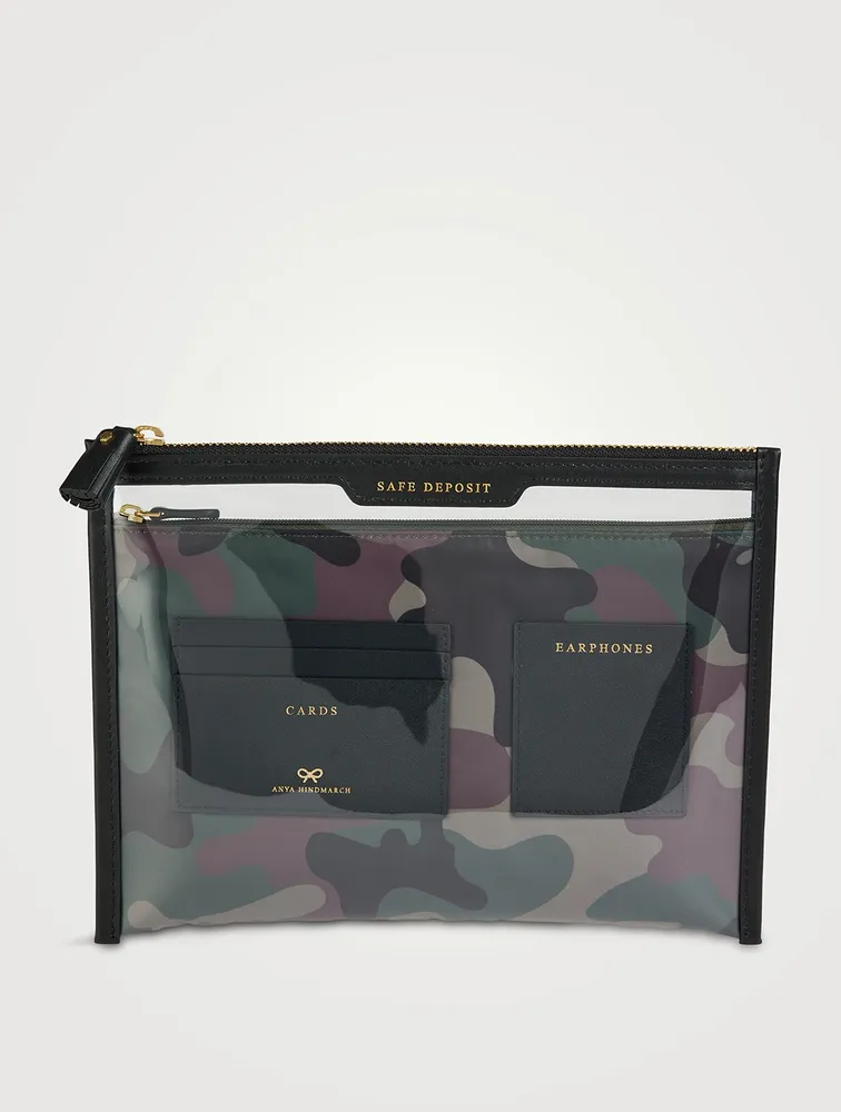 Safe Deposit PVC Case In Camo Print