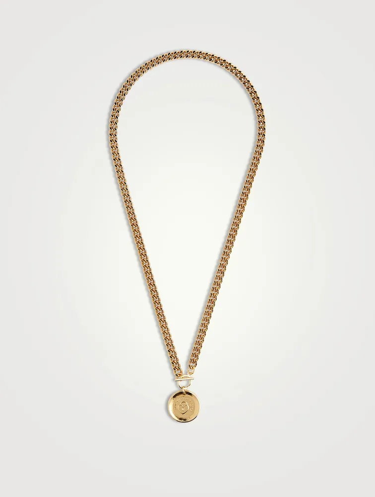 Riley 14K Gold Plated Pendant Necklace