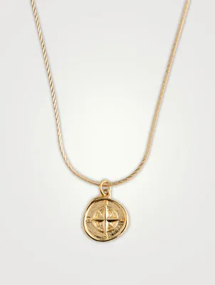 North 14K Gold Plated Pendant Necklace