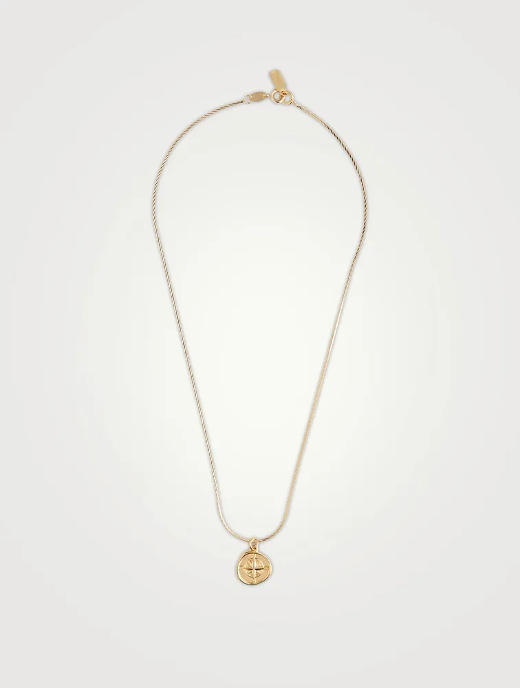 North 14K Gold Plated Pendant Necklace