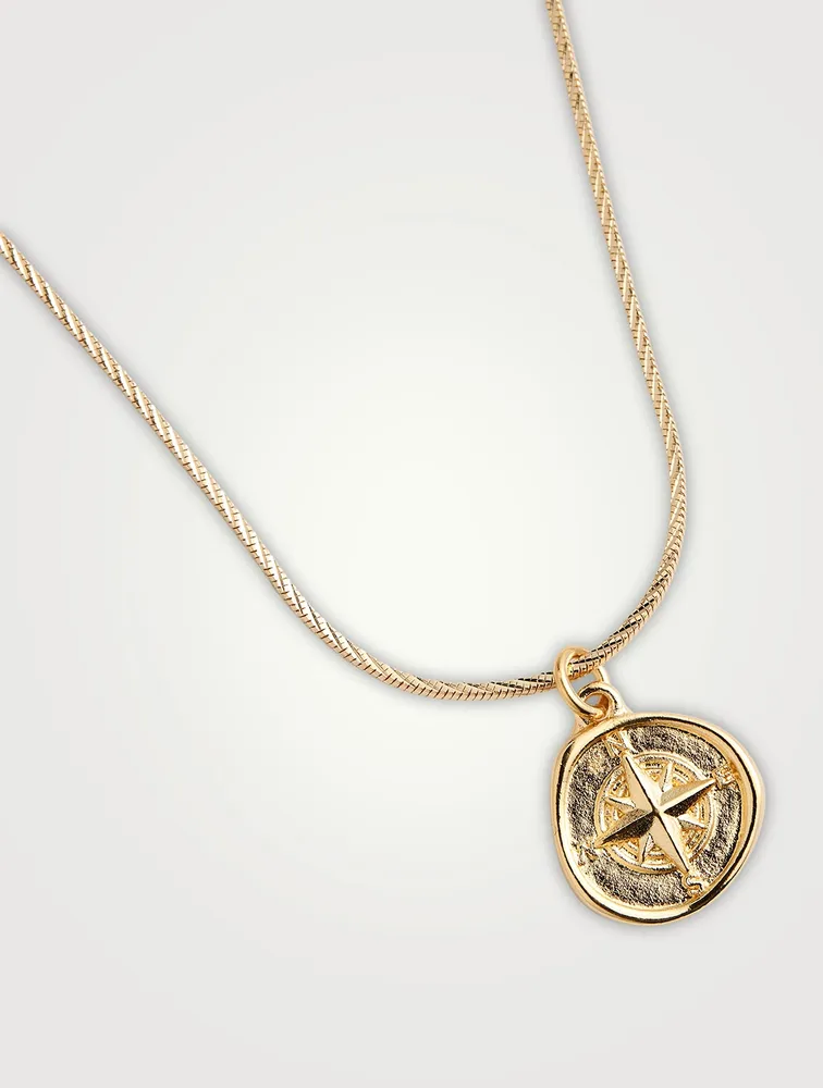 North 14K Gold Plated Pendant Necklace