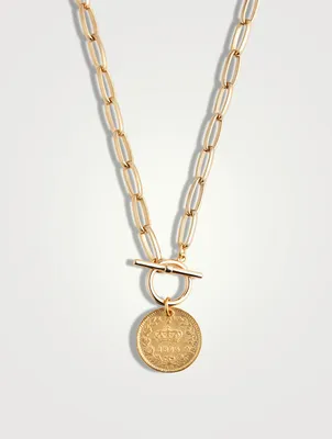 Milan 14K Gold Plated Pendant Necklace