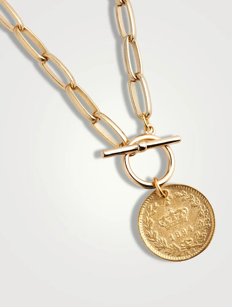 Milan 14K Gold Plated Pendant Necklace