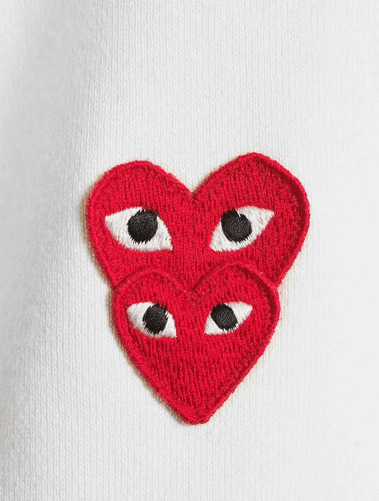 Double Heart Zip-Front Hoodie