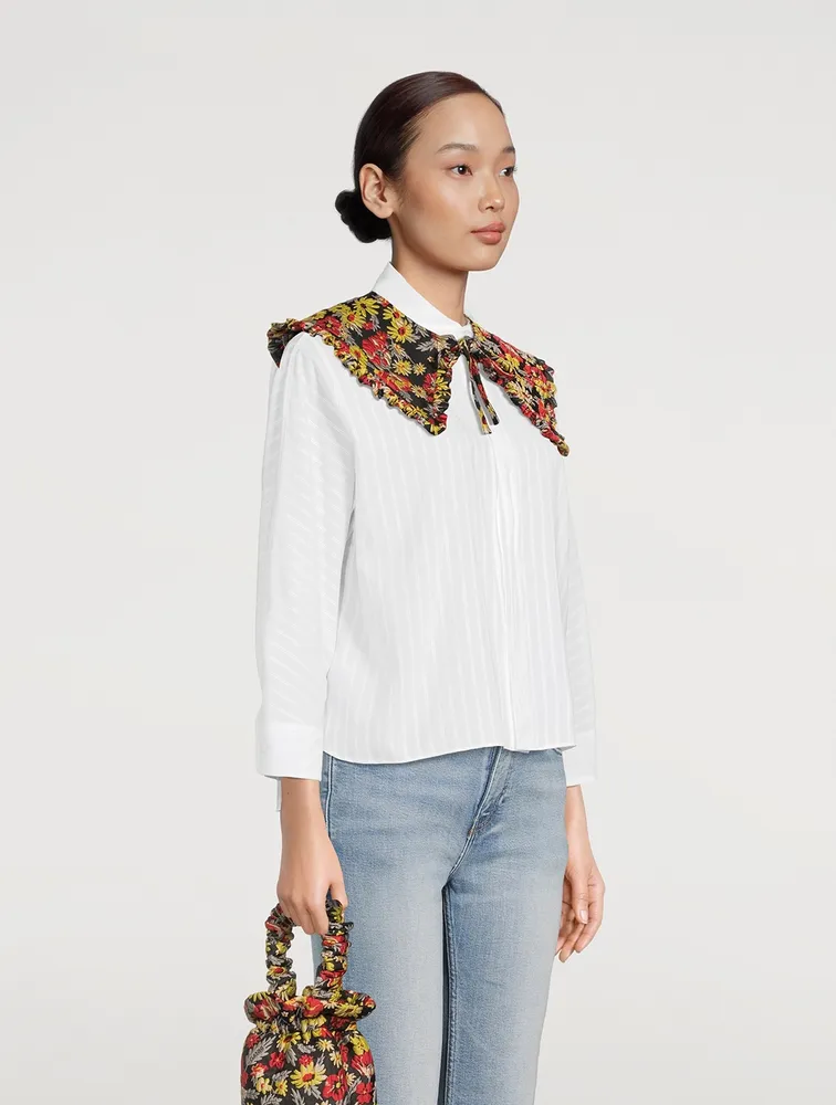 3D Jacquard Frill Collar