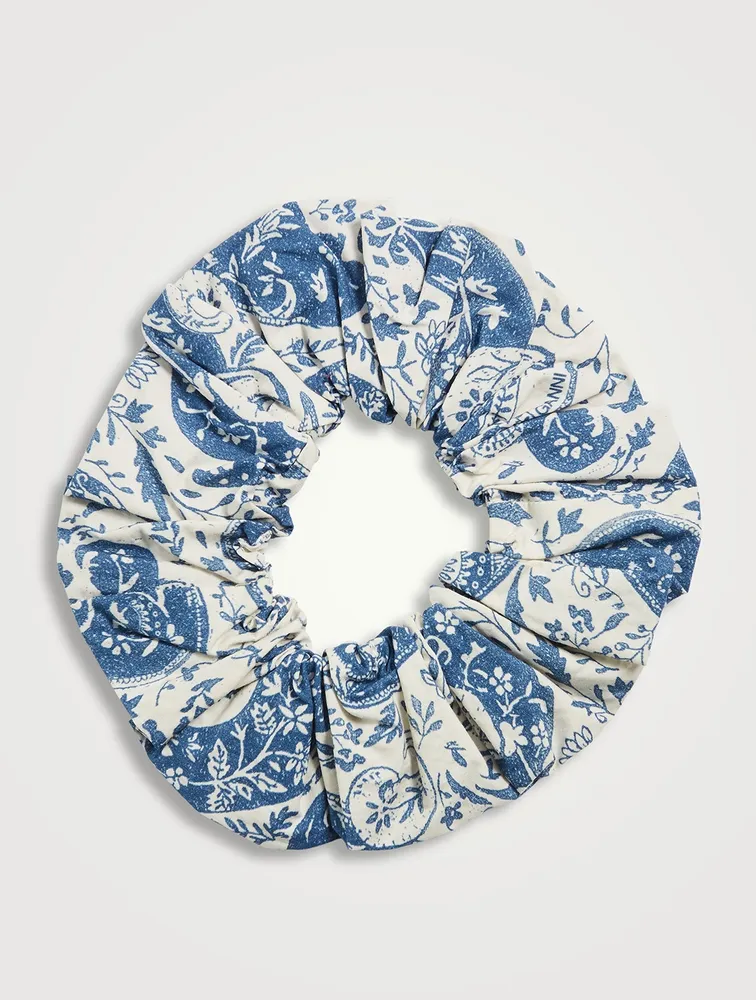 Organic Cotton Scrunchie In Paisley Print