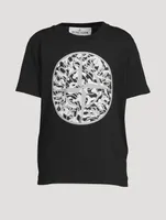 Cotton T-Shirt With Camo Logo