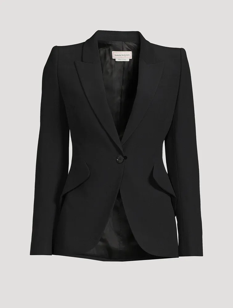 Leaf Crepe Blazer