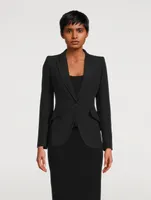 Leaf Crepe Blazer