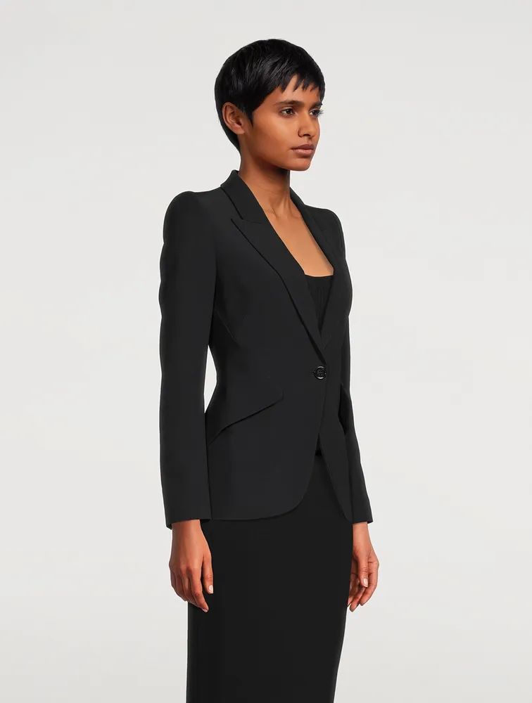 Leaf Crepe Blazer