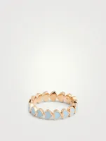 14K Gold Heart Stack Ring