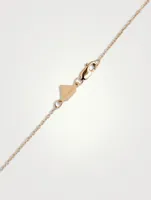 14K Gold Mini Stellar Letter 'B' Necklace With Diamonds