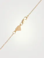 Medium 14K Gold Happy Face Necklace With Diamonds