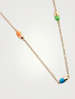 14K Gold Pill By The Yard Necklace