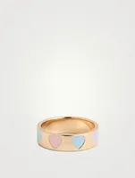 14K Gold Heart Throb Ring