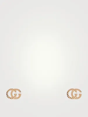 GG Running 18K Gold Stud Earrings