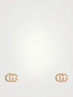 GG Running 18K Gold Stud Earrings