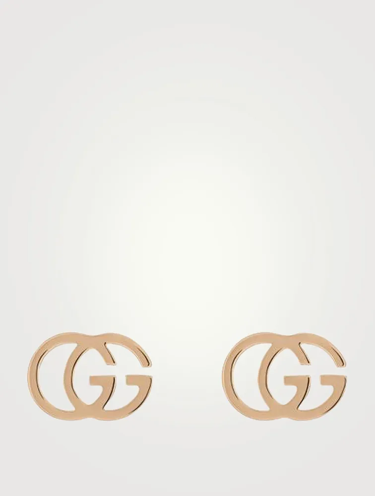 GG Running 18K Gold Stud Earrings