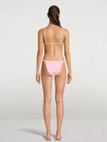 Ruched Terry Bikini Bottom
