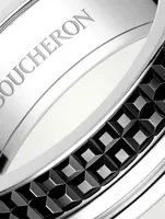 Large Quatre Black Edition 18K White Gold Ring