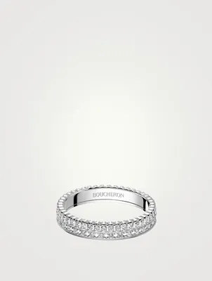 Quatre Radiant Edition 18K White Gold Ring With Diamonds