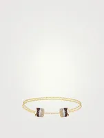 Quatre Classique 18K Gold Chain Bracelet With Diamonds