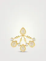 Serpent Bohème Solarité 18K Gold Stud Earring With Diamonds