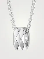 Facette 18K White Gold Pendant Necklace