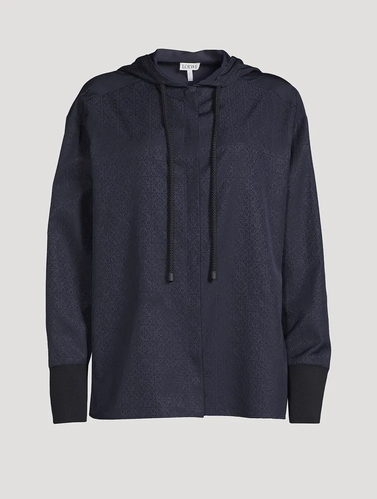 Anagram Jacquard Hooded Shirt