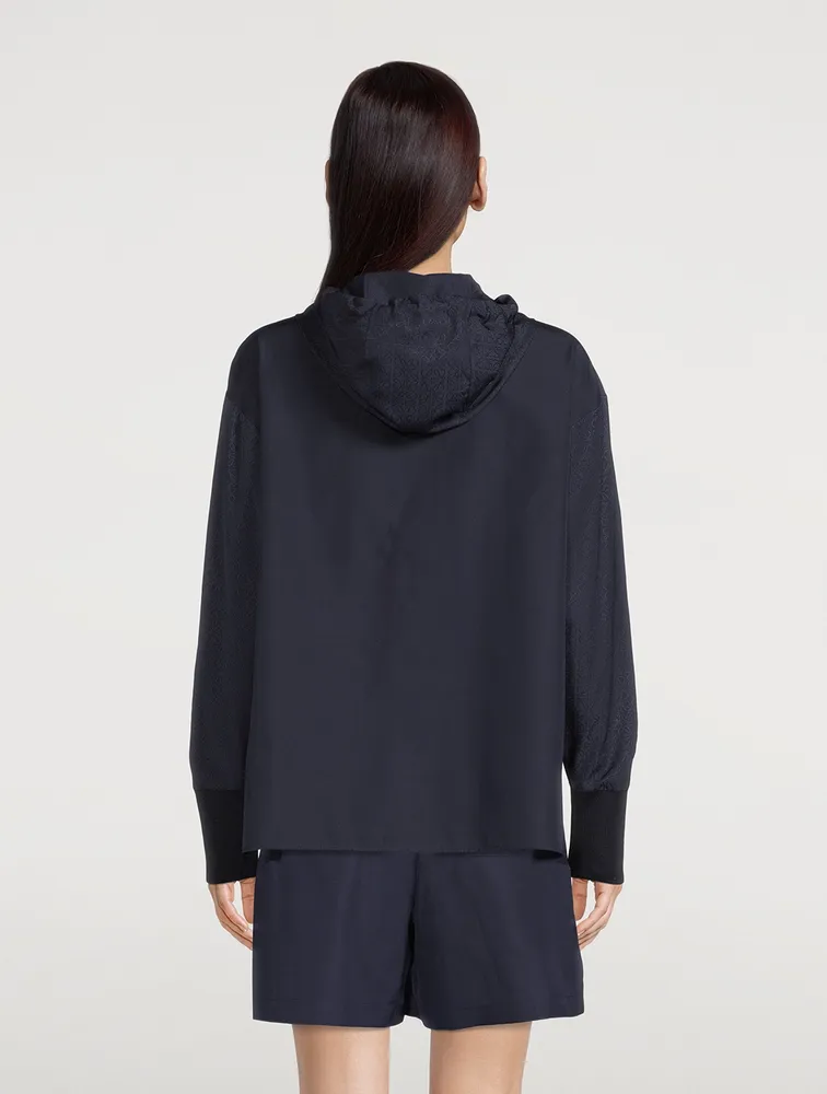 Anagram Jacquard Hooded Shirt