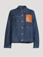 Workwear Denim Jacket Anagram Print