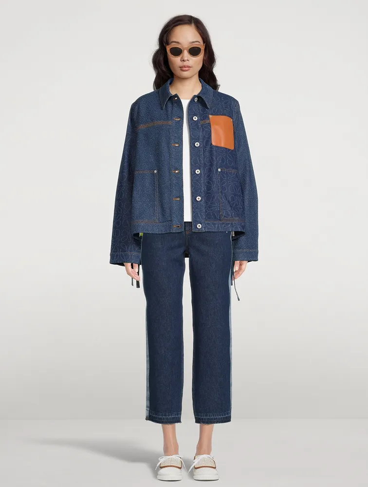 Workwear Denim Jacket Anagram Print