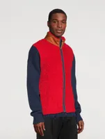 Wool-Blend Zip Vest