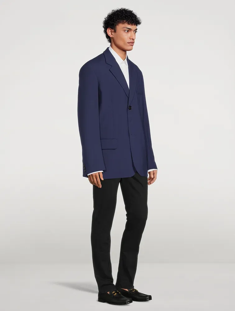 Wool Single-Breasted Jacket