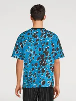 Cotton T-Shirt With Printed Back