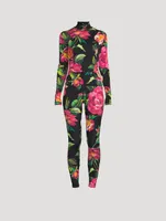 Power Jersey Jumpsuit Floral Print