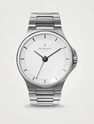Guardian Brushed Silver H-Link Watch