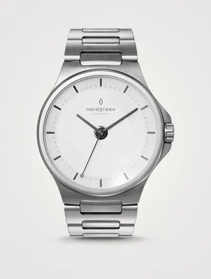 Guardian Brushed Silver H-Link Watch