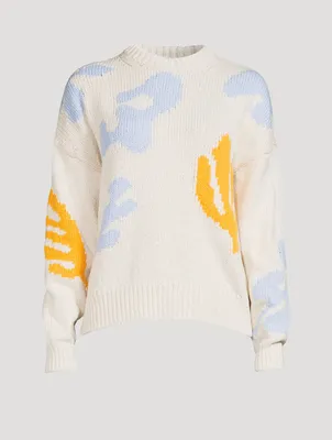 Abstract Intarsia Sweater