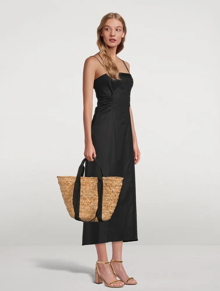 Tie-Back Midi Dress