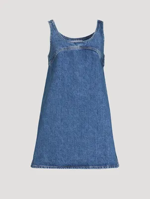 Micro Flare Denim Dress