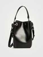 Diamond Recycled Leather Bucket Bag