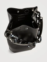 Diamond Recycled Leather Bucket Bag