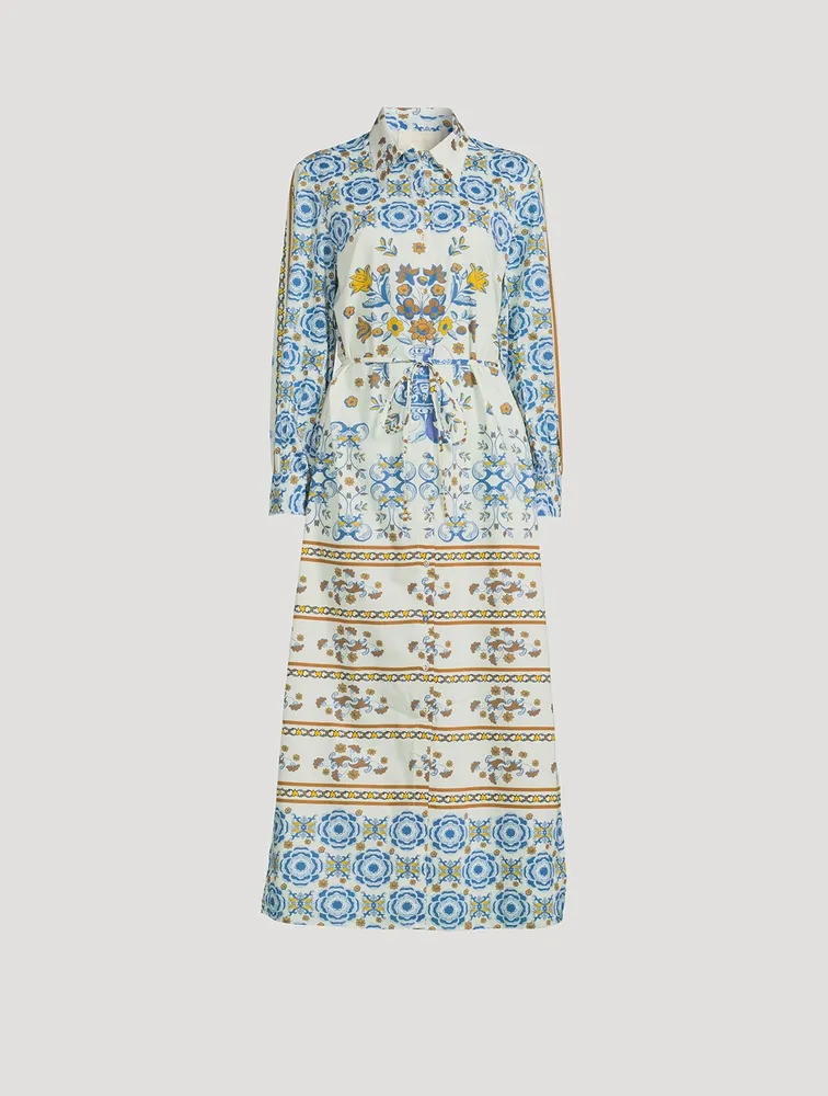 Vic Printed Long Sleeve Maxi Dress