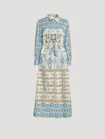 Vic Printed Long Sleeve Maxi Dress