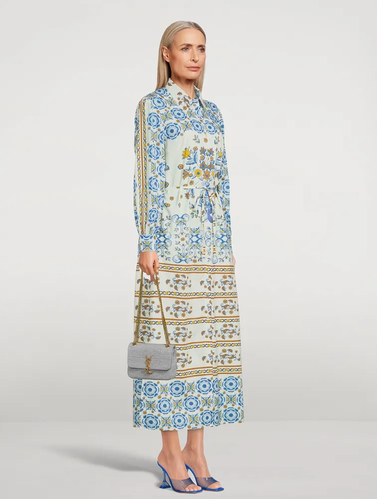 Vic Printed Long Sleeve Maxi Dress