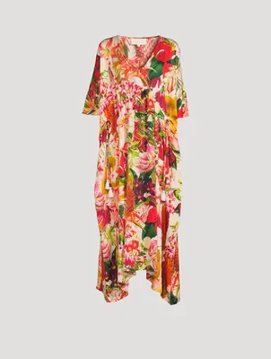 Guida Printed Midi Kaftan Dress