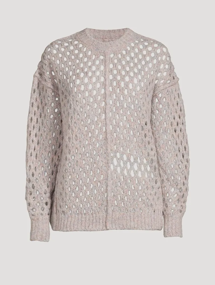 Tiana Open-Weave Sweater