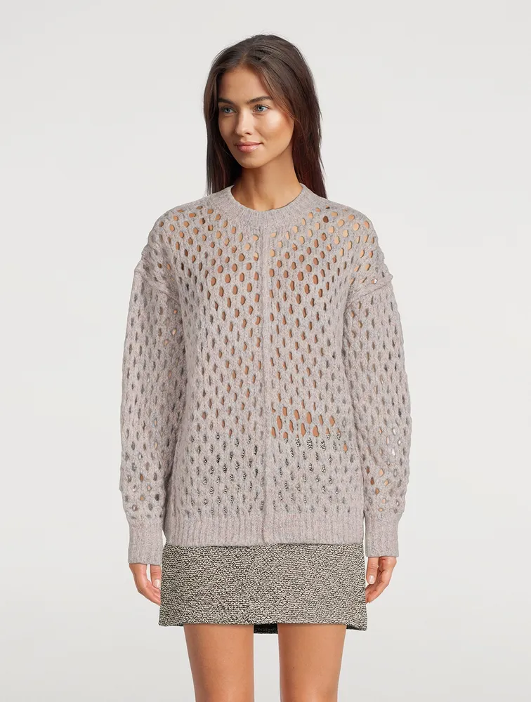 Tiana Open-Weave Sweater